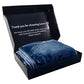 Laura Hill 600gsm Faux Mink Blanket Queen Size Double-sided Throw Rug Large Super Luxurious Soft - Blue