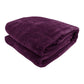Laura Hill Mink Blanket Throw Purple Double Sided Queen Size Soft Plush Bed Faux Rug