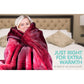 Laura Hill Mink Blanket Double Sided Queen Size Soft Plush Bed Faux Throw Rug 220 X 240cm