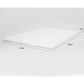 Laura Hill High Density Mattress Foam Topper 7cm- Single Size Bed