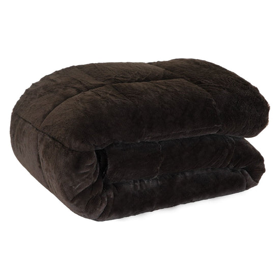 Laura Hill Faux Mink Comforter Quilt Doona Duvet 600GSM - Super King