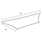 Wallaroo Rectangular Shade Sail Sand: 3m x 4m