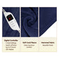 Laura Hill Heated Electric Blanket Coral Warm Fleece Winter Blue