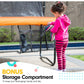 Kahuna Classic 6ft Outdoor Round Orange Trampoline Safety Enclosure And Basketball Hoop Set