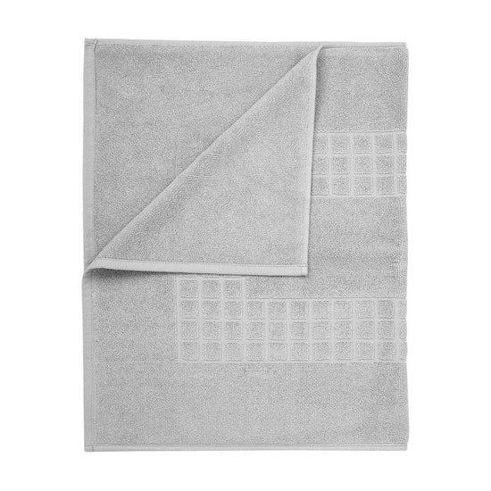 Microfiber Soft Non Slip Bath Mat Check Design (Grey)