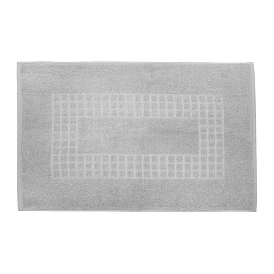 Microfiber Soft Non Slip Bath Mat Check Design (Grey)