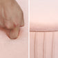 Side Table Storage Ottoman - Velvet Padded Stool Vanity Footstool REMY PINK