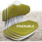 Slender Chair Posture Correction Seat Floor Lounge Padded Stackable LIME