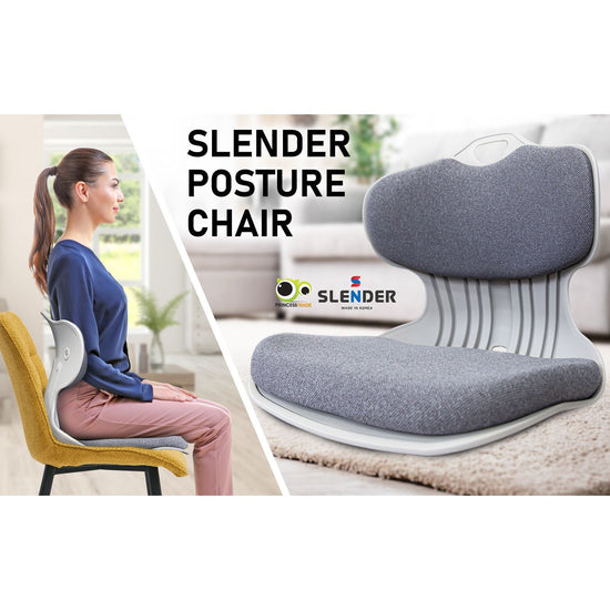 Slender Chair Posture Correction Seat Floor Lounge Padded Stackable GREY