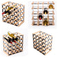 Timber Wine Rack Storage Cellar Organiser 20 Bottle