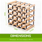 Timber Wine Rack Storage Cellar Organiser 20 Bottle