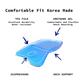 Half Insoles Shoe Inserts L Size Gel Arch Support Foot Pads