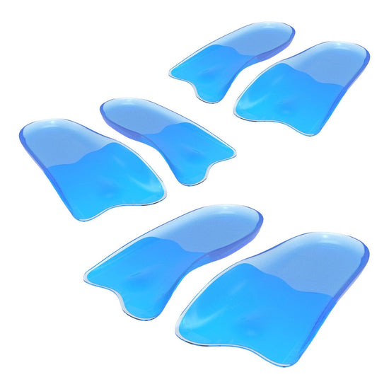 Half Insoles Shoe Inserts 3-Size Combo Gel Arch Support Foot Pad