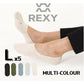 5X Rexy Daily No Show Ankle Socks Large Non-Slip Breathable MULTI COLOUR