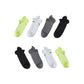 8X Rexy Seamless Sport Sneakers Socks Medium Non-Slip Heel Tab MULTI COLOUR