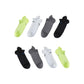 8X Rexy Seamless Sport Sneakers Socks Small Non-Slip Heel Tab MULTI COLOUR