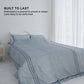 Saesom Flua Snow Comforter Set Double Cool Quilt Bedspread BLUE