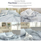 Saesom Flua Snow Comforter Set Double Cool Quilt Bedspread BLUE