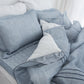 Saesom Flua Snow Comforter Set Queen Cool Quilt Bedspread BLUE