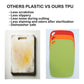 TPU Chopping Board Antibacterial Cutting Board Baby Food Grade GREEN