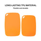 TPU Chopping Board Antibacterial Cutting Board Baby Food Grade ORANGE