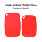 TPU Chopping Board Antibacterial Cutting Board Baby Food Grade RED