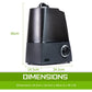 Air Humidifier Ultrasonic Cool Diffuser 6L BLACK