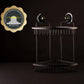 Double Corner Shelf Removable Suction BLACK