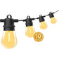 Festoon String Lights 10 Bulbs 14M Fairy LED Waterproof Outdoor Christmas Party