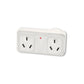 Sansai Surge Protected Adaptor Double Right Hand