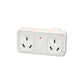 4X Sansai Surge Protected Adaptor Double Right Hand