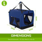 Portable Soft Dog Cage Crate Carrier L BLUE