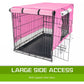 Cage Cover Enclosure for Wire Dog Cage Crate 24in PINK