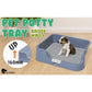 Dog Pet Potty Tray Training Toilet Raised Walls T1 BLUE