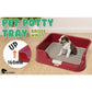 Dog Pet Potty Tray Training Toilet Raised Walls T1 WINE