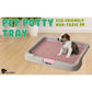 Dog Pet Potty Tray Training Toilet Portable T3 GREY