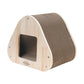 Yaomi Wood Triangle Cat Scratcher Sofa Pet Bed