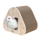 Yaomi Wood Triangle Cat Scratcher Sofa Pet Bed