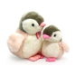 2X Plush Penguin Keychain Or Doll With Sound Activation PINK