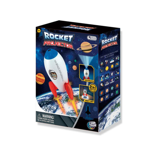 Rocket Projector Night Light Kids STEM Toy - Outer Space Planet