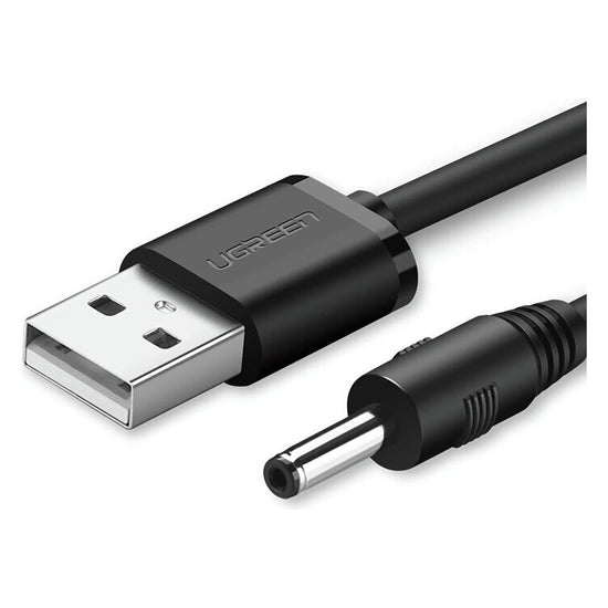 UGREEN USB2.0-A to DC 3.5mm M/F Charging Cable 1m (Black) 10376