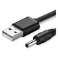 UGREEN USB2.0-A to DC 3.5mm M/F Charging Cable 1m (Black) 10376