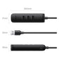 UGREEN 20984 USB 2.0 to 3 x USB2.0 with RJ45 (100Mbps) Ethernet Adapter (Black)