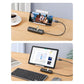UGREEN 20984 USB 2.0 to 3 x USB2.0 with RJ45 (100Mbps) Ethernet Adapter (Black)