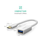 UGREEN USB Type-C Male to USB 3.0 Type A Female OTG Cable - White 15CM (30702)