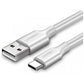 UGREEN 60121 USB 2.0 Type-A to Type-C Male Nickel Plated Cable 1M (White)