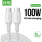 UGREEN 60552 USB-C 2.0 to TYPE-C Male to Male Data Cable 5A 2M White