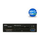 3.5" USB 3.0 All in One Internal Card Reader Full Long Metal with Front USB Black