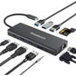 Simplecom CHN612 USB-C 12-in-1 Multiport Docking Station Dual HDMI + VGA Triple Display Gigabit LAN