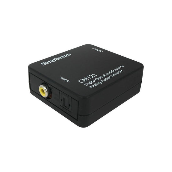 Simplecom CM121 Digital Optical Toslink and Coaxial to Analog RCA Audio Converter